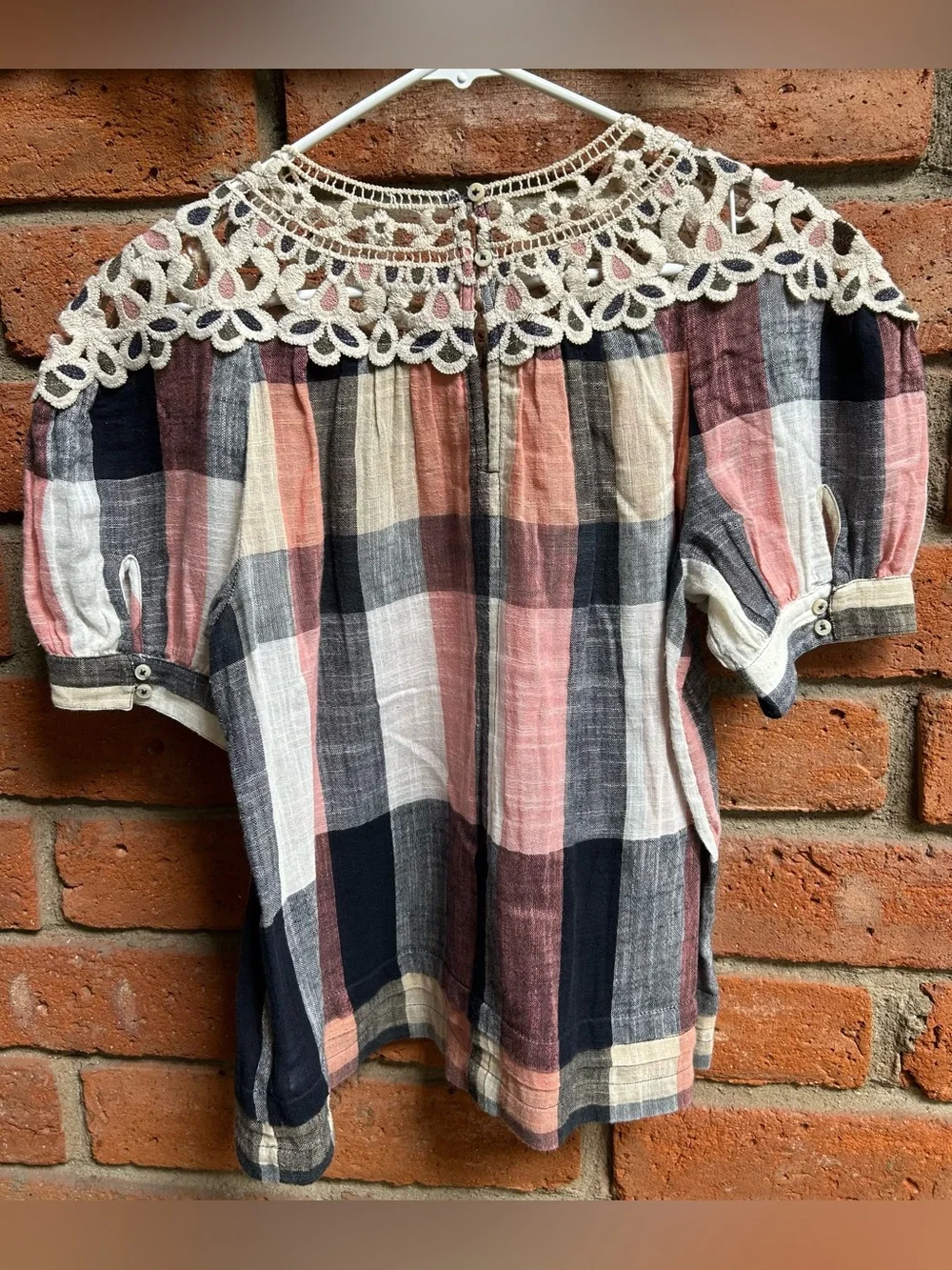 Anthropologie lightweight plaid